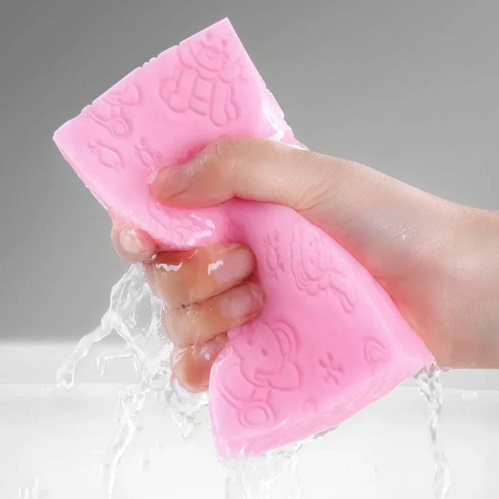 Exfoliating Scrub Shower Brush Soft Body Scrubber Bath Sponge Body Scrub Exfoliator Skin Cleaner Dead Skin Remover Bathing