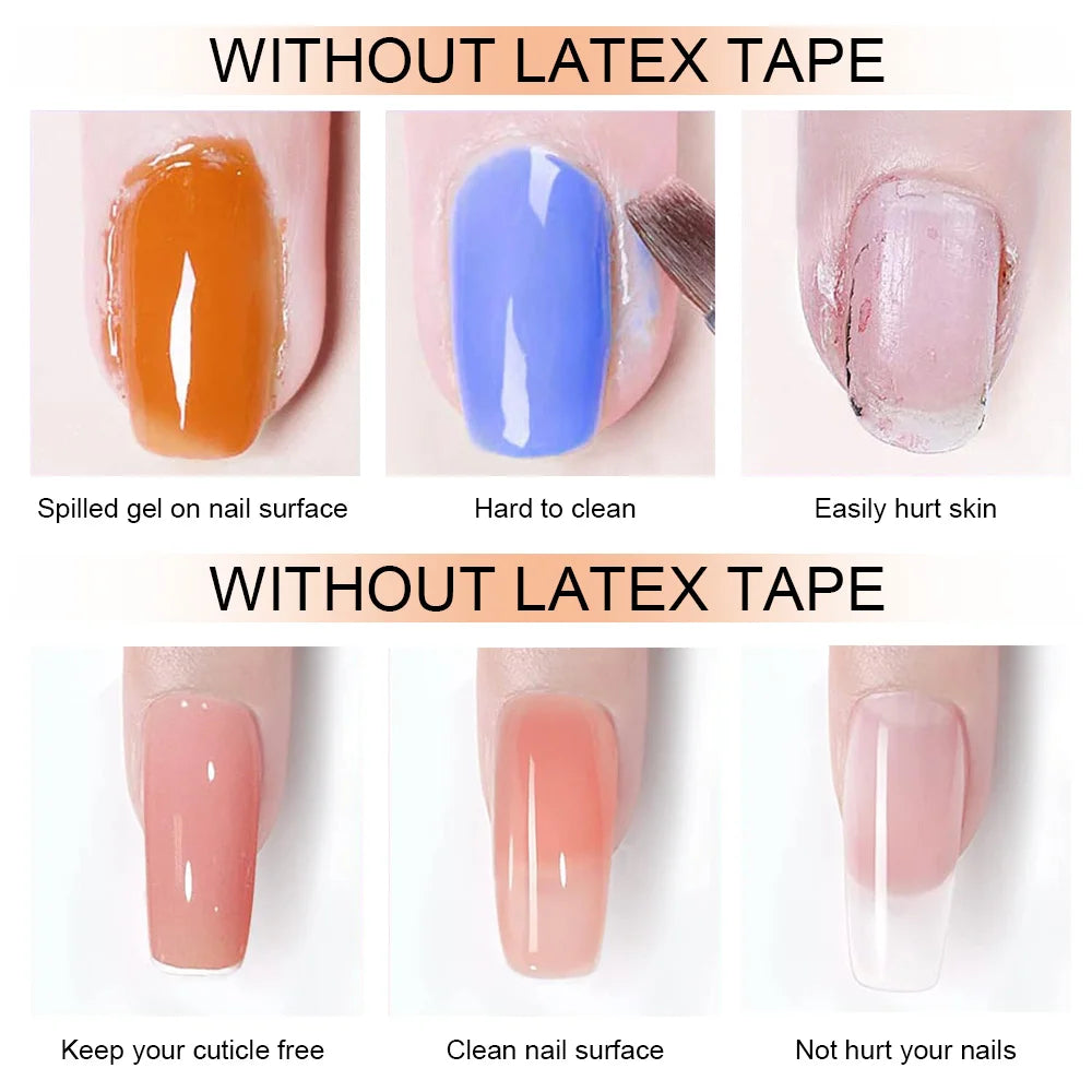 8ml Nail Peel Off Liquid Anti-Overflow Glue Edge Latex Tape, Peel OffCuticle Guard Nails Finger Lacquer Protector, Nail Polish