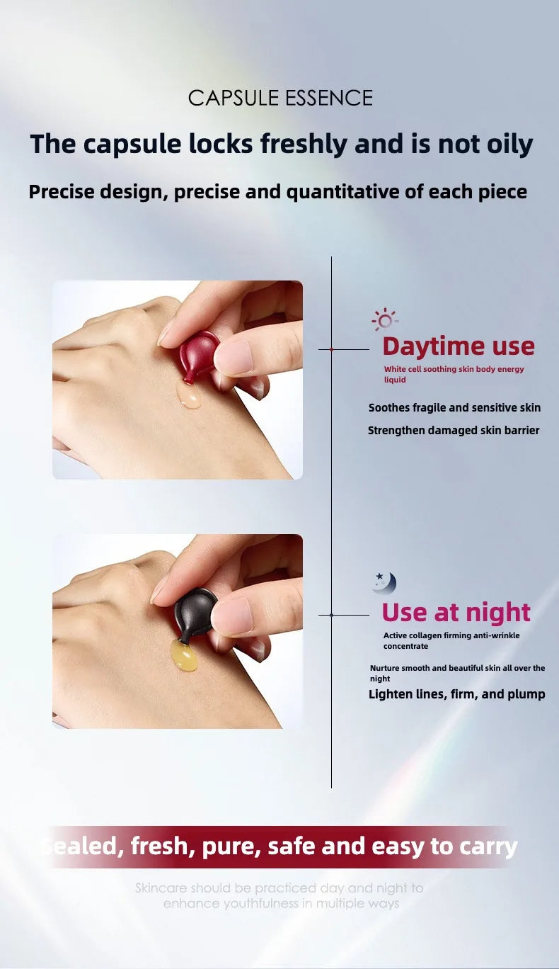 Serum Protein Essence Anti- Wrinkle Face Serum Fade Fine Lines Facial Moisturizing brightning Anti Aging Firming Skin Care