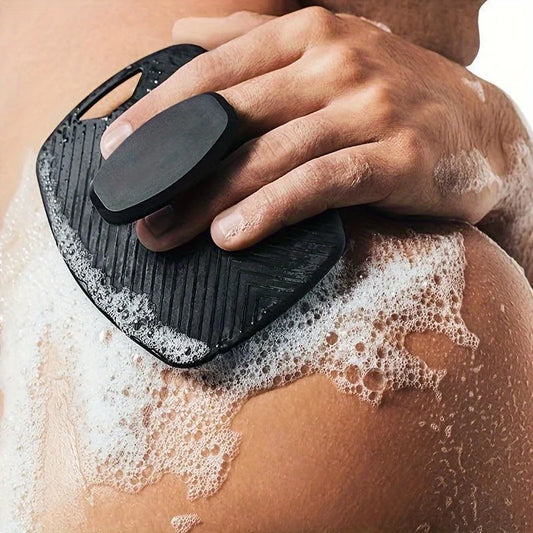 Gentleman's Exfoliator - Ergonomic Non-Slip Handle, Soft Silicone Body Scrubber for Gentle Exfoliation, Easy to Clean & Rinse