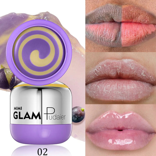 Lip balm, deeply moisturizing and soothing, fruit-flavored lip gloss lipstick, long-lasting nourishing and hydrating lip care li