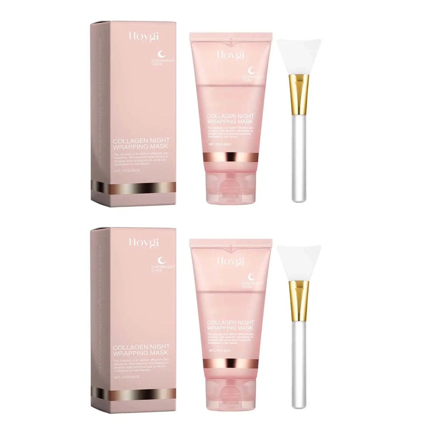Collagen Peel-off Mask Deep Hydrating Fade Fine Lines Firming Shrink Pores Brightening Overnight Wrapping Mask Face Skin Care Femina Worldwide