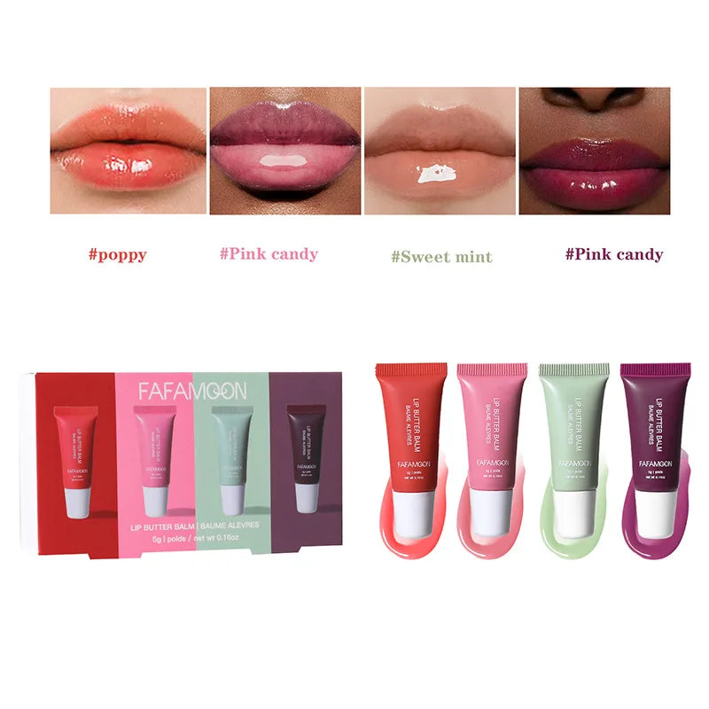 Summer Lip Moisturizing Lip Balm Care Set Lip Balm Smoothing Lip Lines Lasting Nourishment For Women Daily Care Makeup Lip Care