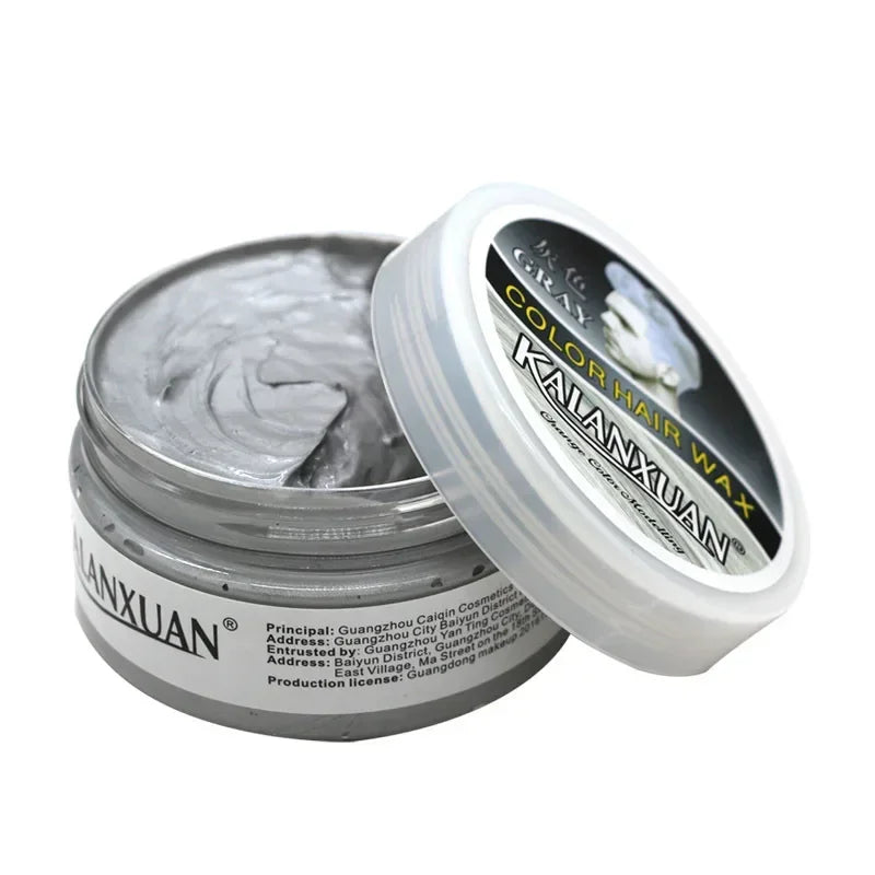 9 Color Hair Colors Wax Dye Temporary Molding Paste 8 Color Blue Burgundy Grandma Gray Green Hairs Dye Wax Mud Styling Pomade
