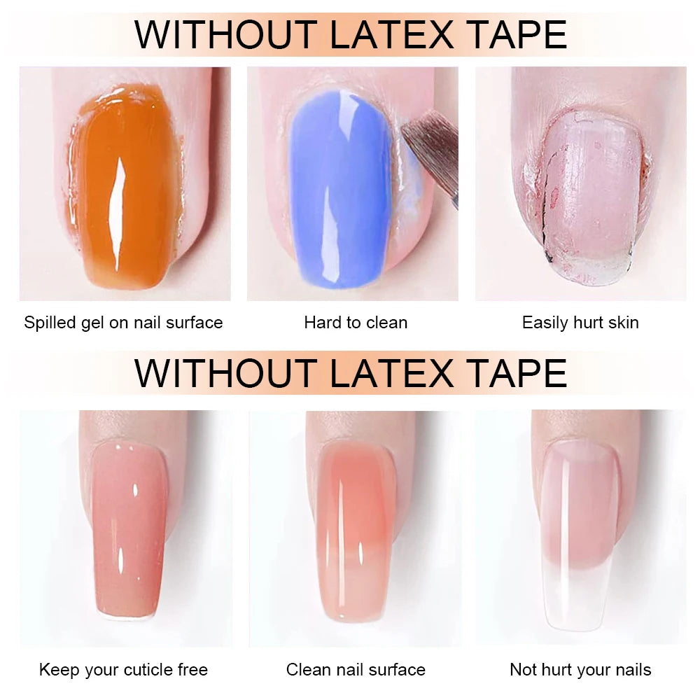 8ml Nail Peel Off Liquid Anti-Overflow Glue Edge Latex Tape, Peel OffCuticle Guard Nails Finger Lacquer Protector, Nail Polish