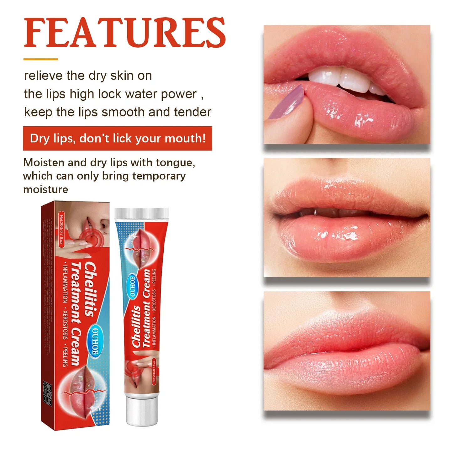 Lip Pattern Care Cream Water Moisturizer Translucent Lip Oil Lip Repair Cream Moisturizing Hydrating Anti Drying Lightening