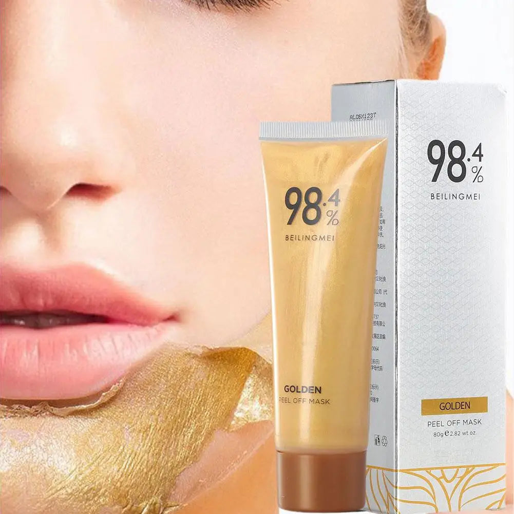 Gold Peel off Face Mask Gentle Oil Control Face Mask Moisturizing Purify Pores Facial Mask Removes Dirt Tearing Mask Skin Care