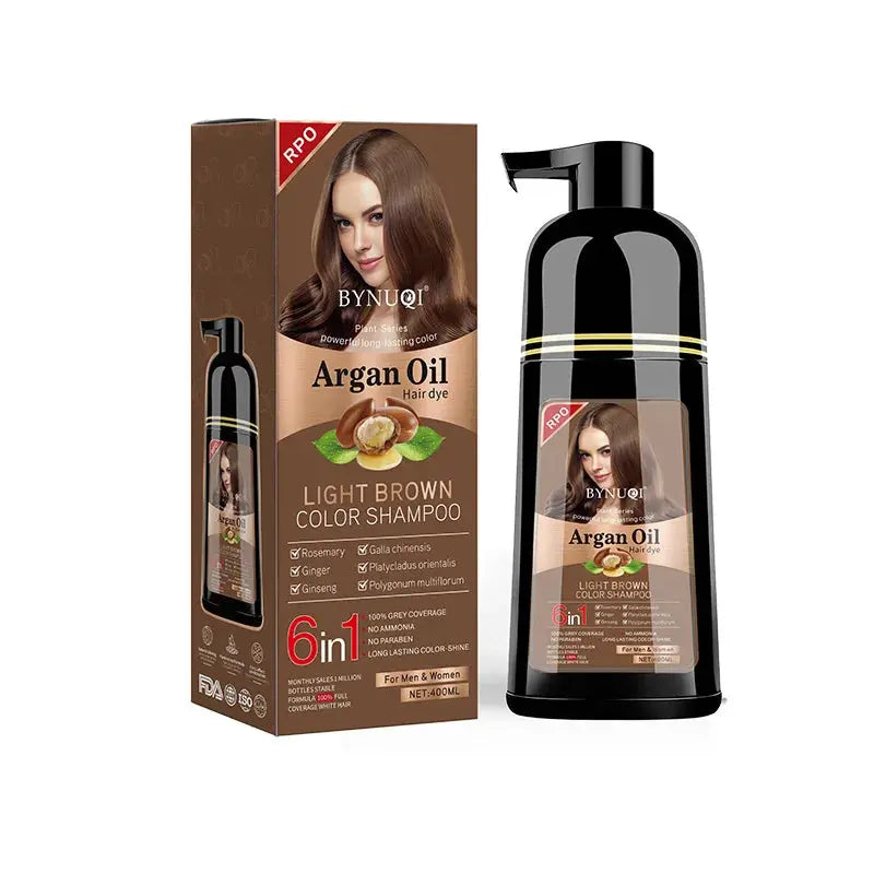 Hair Color Shampoo for Gray Hair 3 in 1 Black Hair Dye Shampoo for Women&Men Natural Herbal Safety Nourishing Hair Care Cream Femina Worldwide