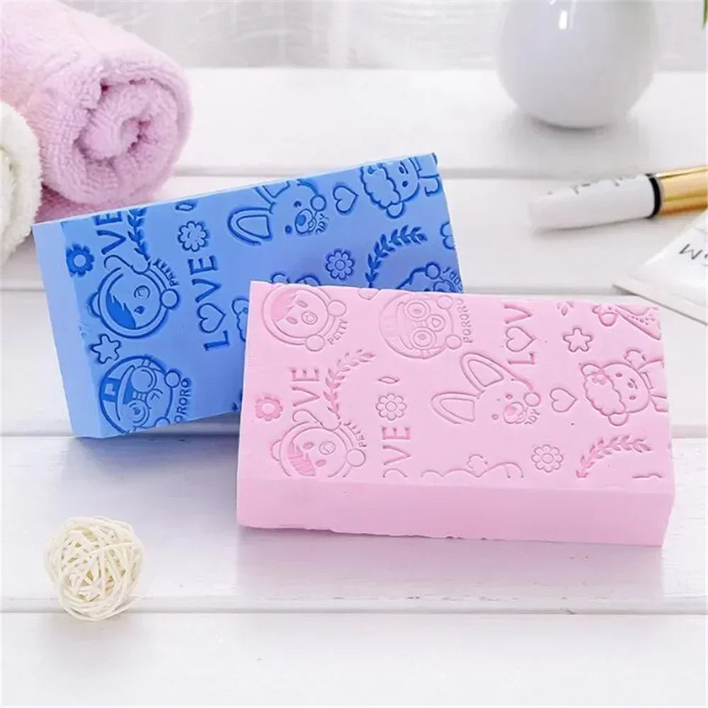 Exfoliating Scrub Shower Brush Soft Body Scrubber Bath Sponge Body Scrub Exfoliator Skin Cleaner Dead Skin Remover Bathing