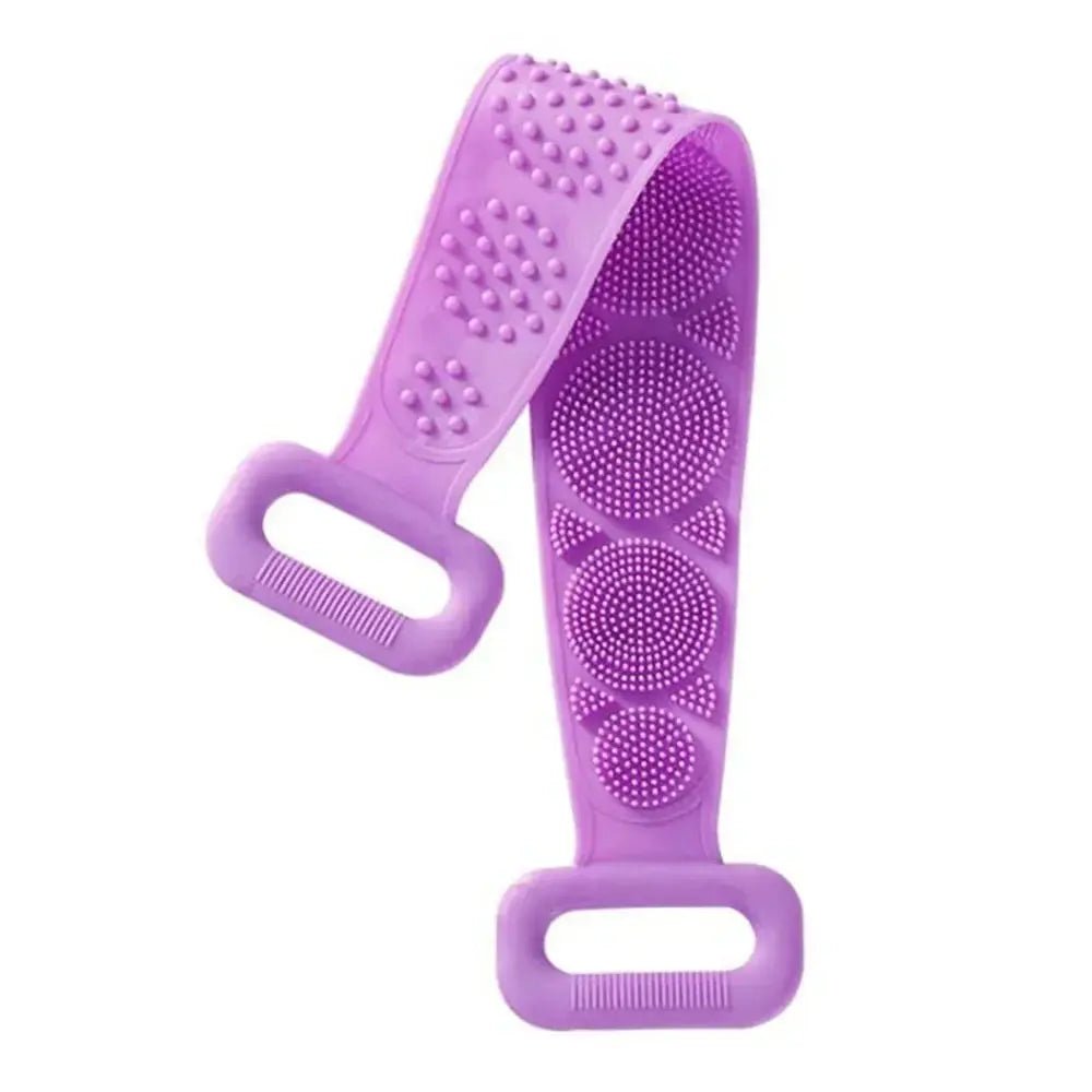 Silicone Body Scrubber Back Massage Exfoliating Sponge Bathroom Bath Brush Scrub Shower Brush Body Wash Scrub Removal Bath Spong Femina Worldwide