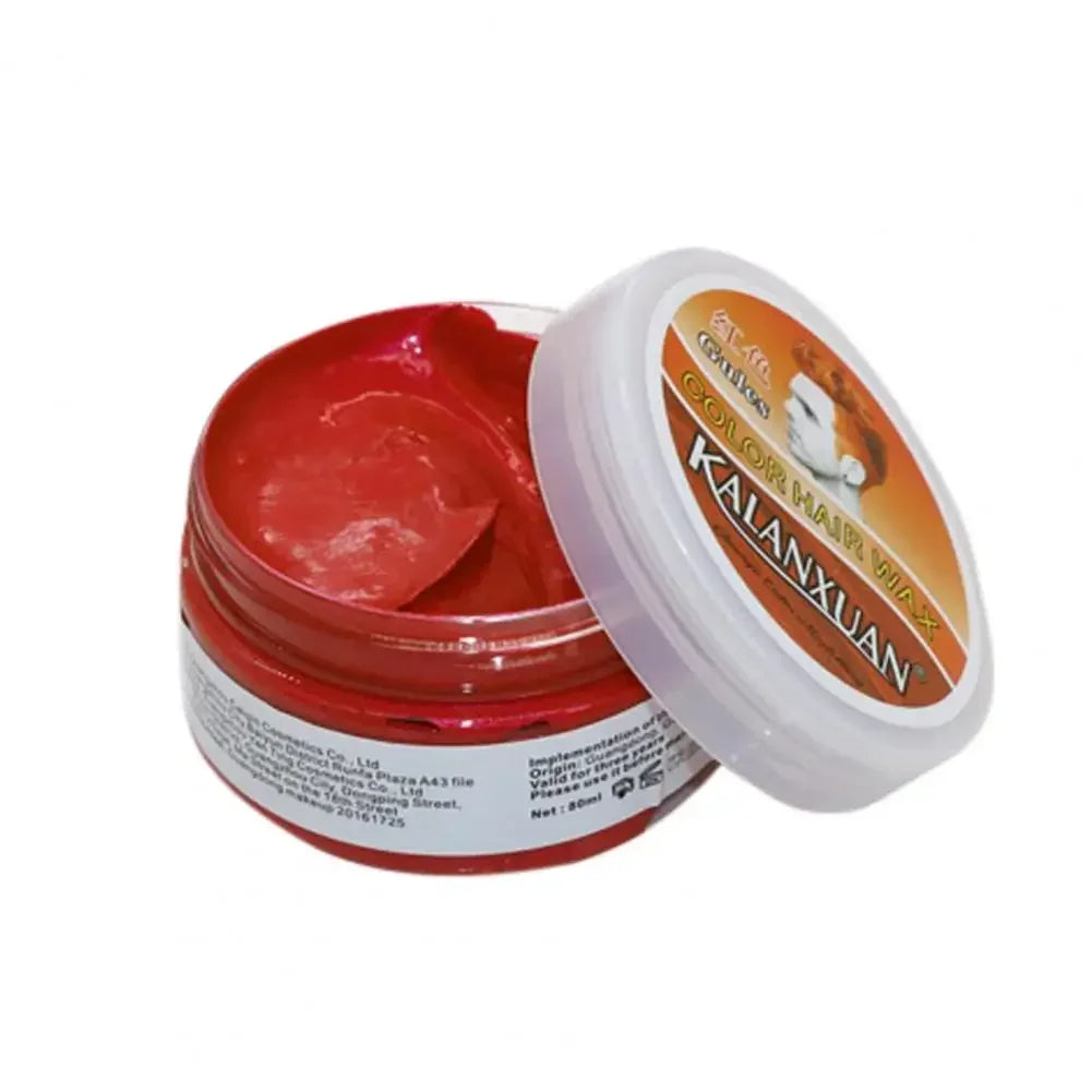9 Color Hair Colors Wax Dye Temporary Molding Paste 8 Color Blue Burgundy Grandma Gray Green Hairs Dye Wax Mud Styling Pomade