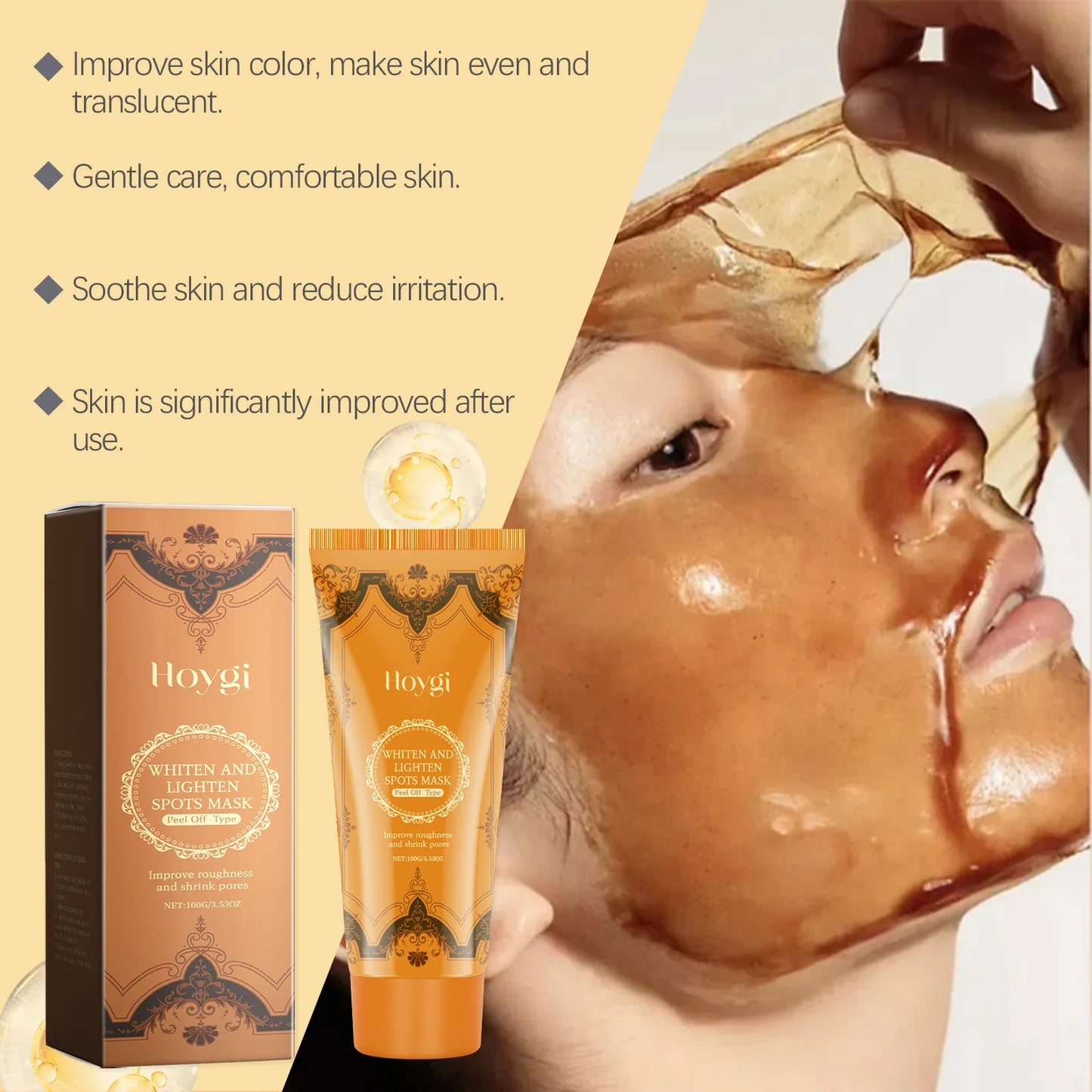 Reduce Dark Spots Peel off Mask Deep Cleansing Skin Exfoliating Oil-Control Shrink Pores Rejuvenating Brightening Face Skin Care