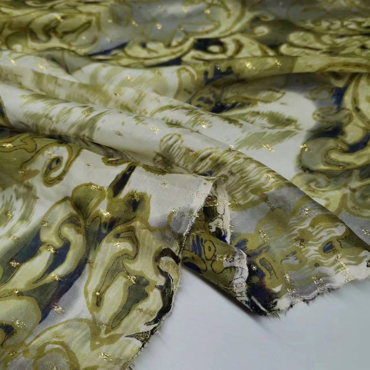 New Somali Dirac Metallic Jacquard Floral Silk With Gold Lurex Mulberry Silk Saree Dress Tissue