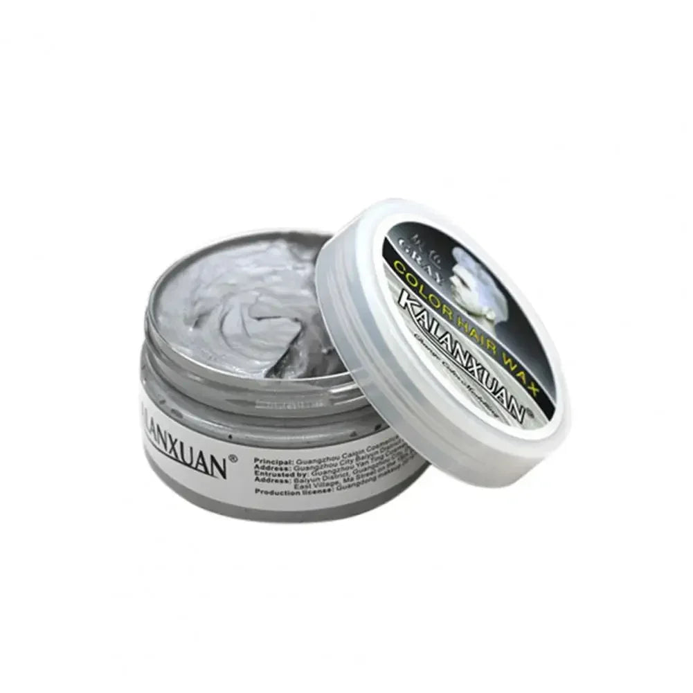 9 Color Hair Colors Wax Dye Temporary Molding Paste 8 Color Blue Burgundy Grandma Gray Green Hairs Dye Wax Mud Styling Pomade
