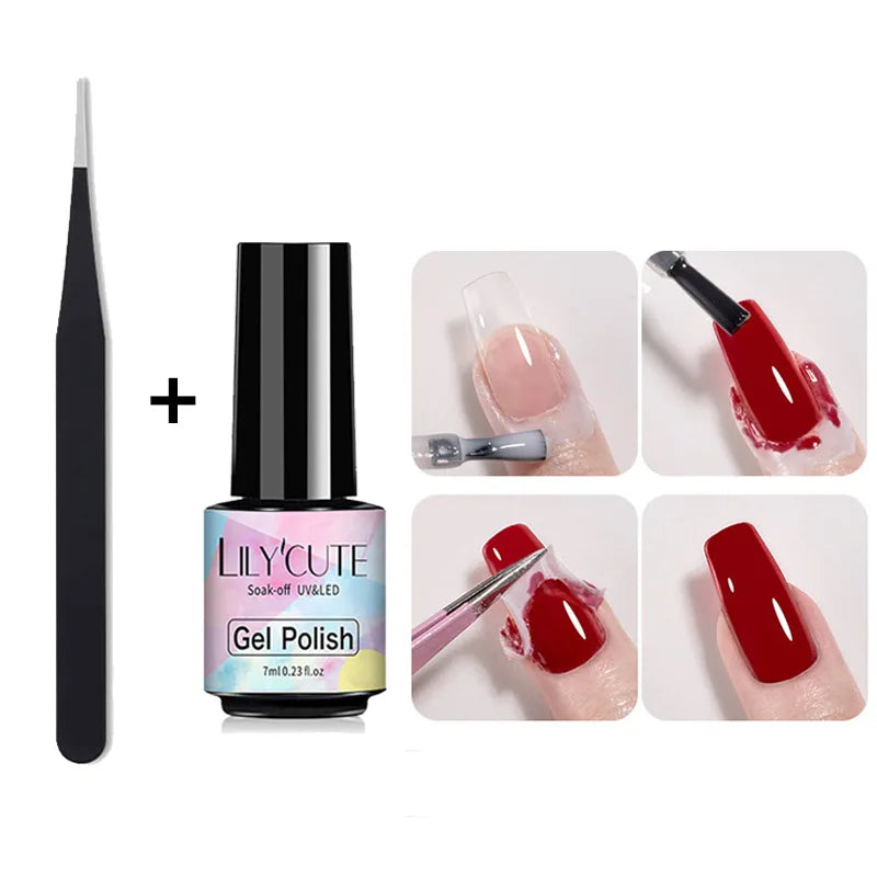 LILYCUTE Nail Art Peel Off Latex Liquid Tape Glue Protect Nail Polish Varnish Anti-Overflow Latex Skin Care Nail Tools