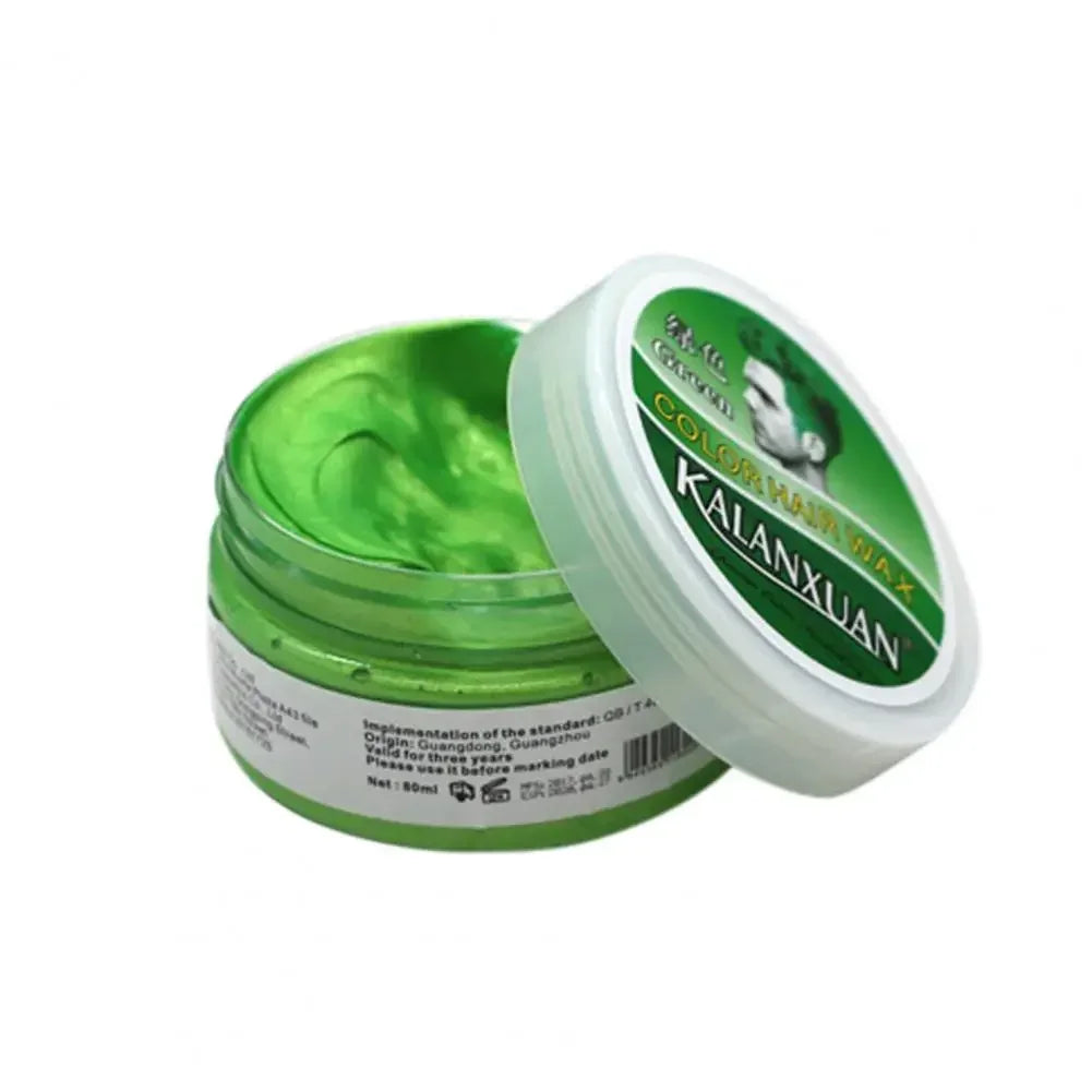 9 Color Hair Colors Wax Dye Temporary Molding Paste 8 Color Blue Burgundy Grandma Gray Green Hairs Dye Wax Mud Styling Pomade