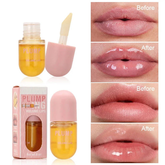 Lip Plumper Oil Instantly Plumps Lips Increasing Lip Elasticity Long-lasting Moisturize Gloss Saturation Beauty Makeup Lip Care