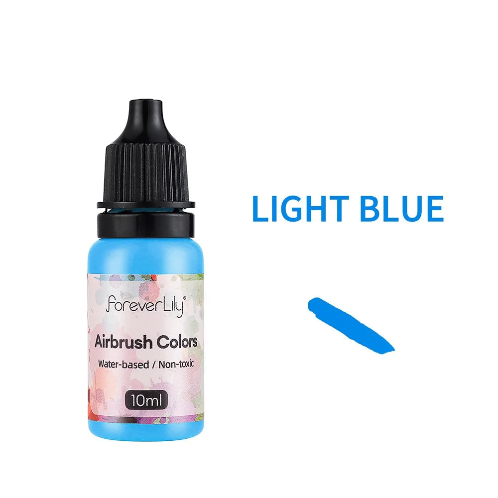12pcs Nail Polish Paint Airbrush Nail Ink Use For Airbrush Spray Gun Color Painting Stencil Making Hollow Pattern Nail Art Tools