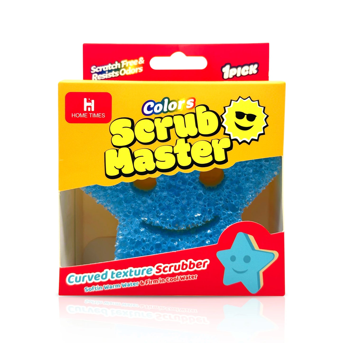 Scrub Master - Scratch-Free Multipurpose Dish Sponge - BPA Free & Made with Polymer Foam - Stain & Odor Resistant Kitchen Sponge