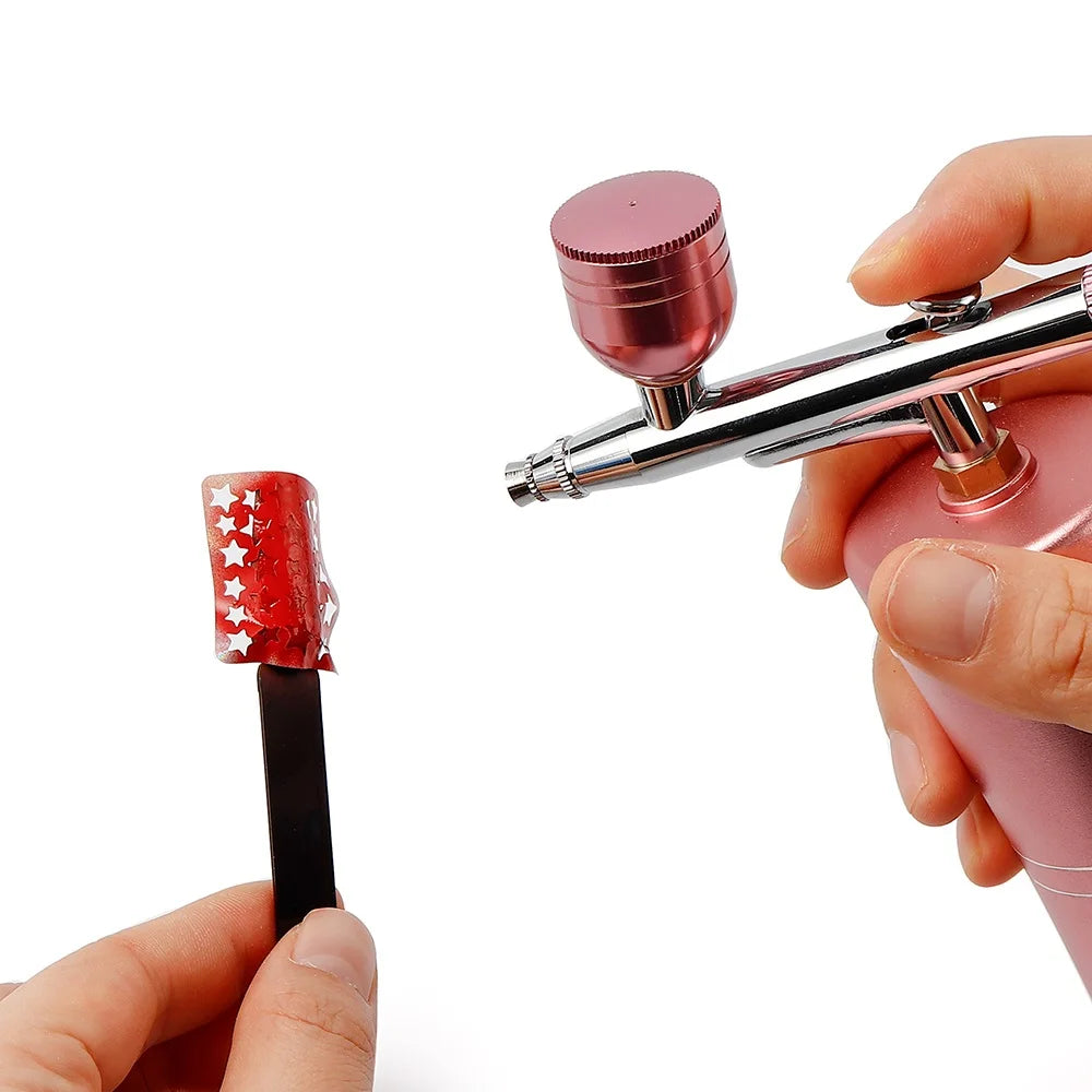 12pcs Nail Polish Paint Airbrush Nail Ink Use For Airbrush Spray Gun Color Painting Stencil Making Hollow Pattern Nail Art Tools