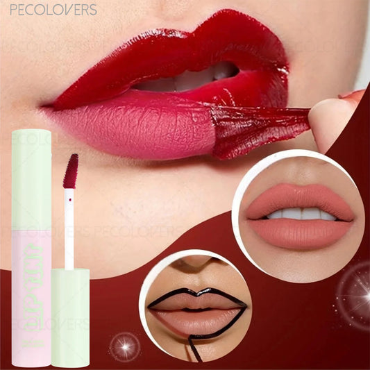 1 Pc Tear Off Lipstick & Lip Liner, Peel Off Lip Gloss Tattoo, Custom Lip Lines, for All Types, Daily Lip Makeup, Perfect Gifts