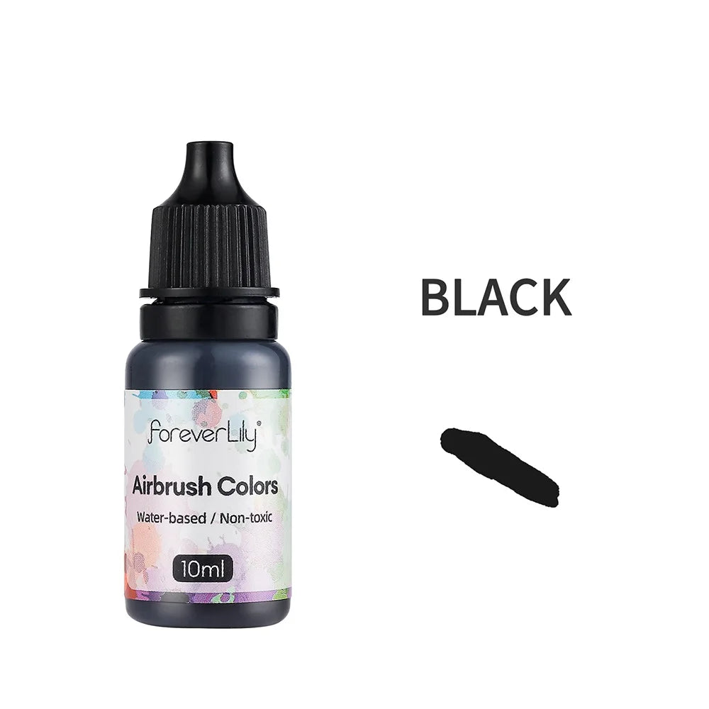 12pcs Nail Polish Paint Airbrush Nail Ink Use For Airbrush Spray Gun Color Painting Stencil Making Hollow Pattern Nail Art Tools