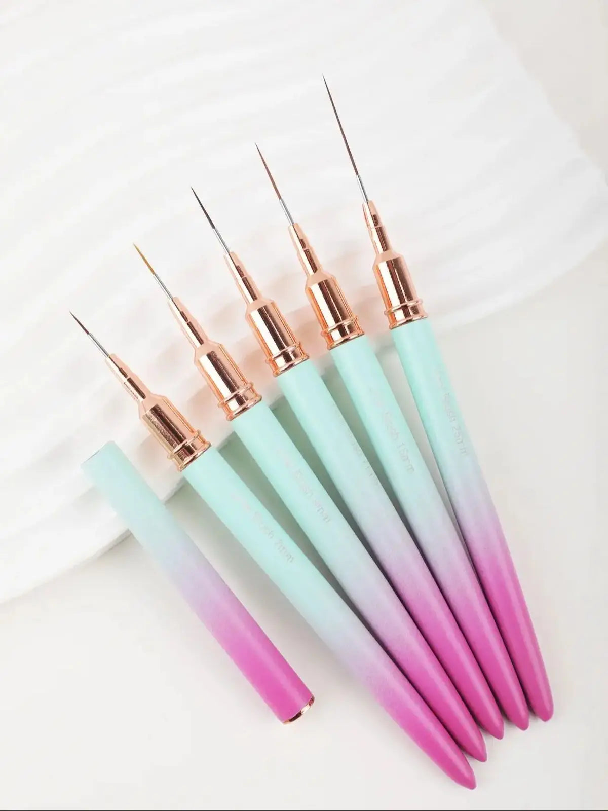 Nail Art Brush Liner Drawing Painting Pen Gel Nail Polish French Style Draw Paint Brushes Manicure Tools Accessory