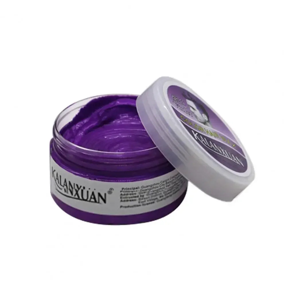 9 Color Hair Colors Wax Dye Temporary Molding Paste 8 Color Blue Burgundy Grandma Gray Green Hairs Dye Wax Mud Styling Pomade