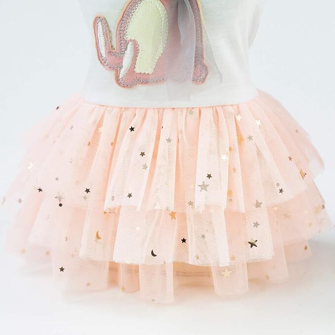 pet products Small Dog Dress Female Tiny Puppy Clothes Girl Tutu for Dogs Dresses Harness Birthday Apparel(Chest circumference32cm, back length20cm, neck circumference23cm)