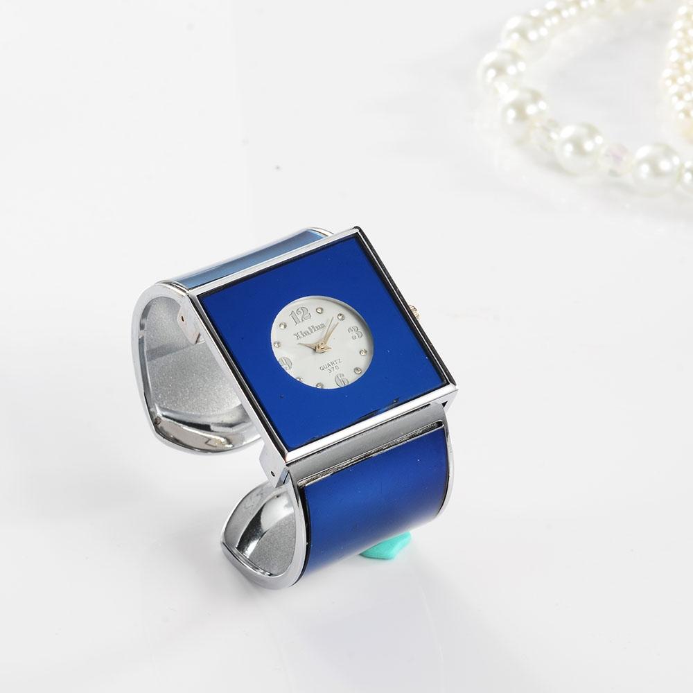 Women Square Dial Bracelet Watch - Large Face - White