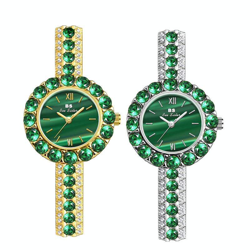 Retro Malachite Texture Watch for Women - Small and Elegant - Gold
