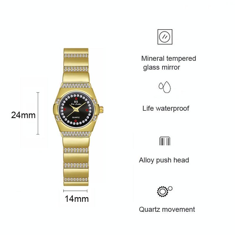 Timeless Diamond Women Watch - Classic Design - Silver Black