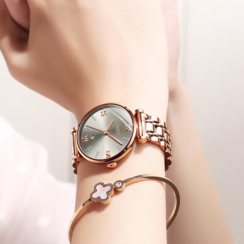 Stylish Waterproof Quartz Watch for Women - Ultra-thin Design - White
