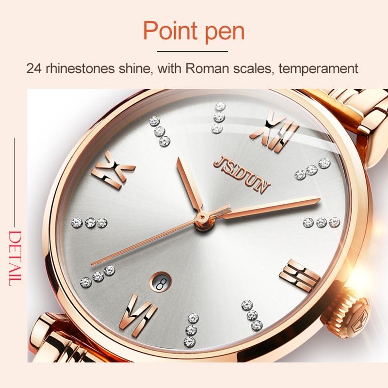 Stylish Waterproof Quartz Watch for Women - Ultra-thin Design - White