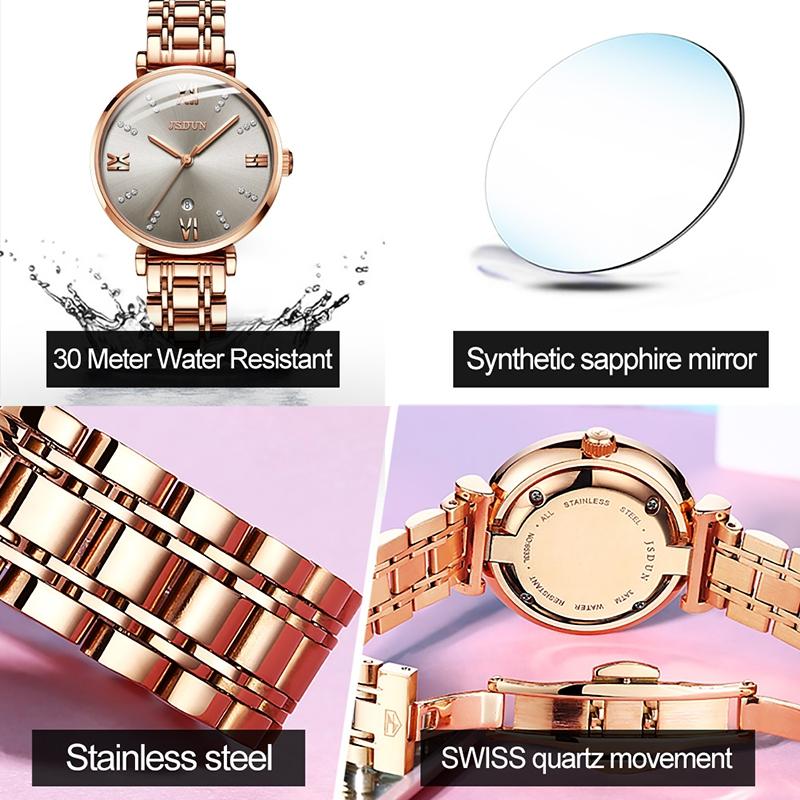 Stylish Waterproof Quartz Watch for Women - Ultra-thin Design - White