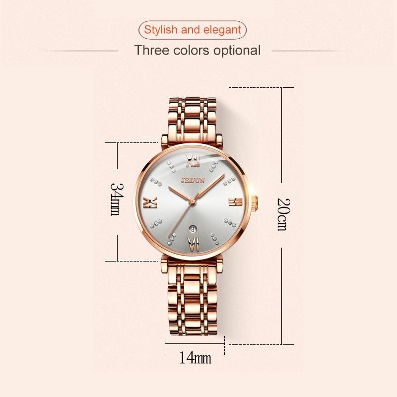 Stylish Waterproof Quartz Watch for Women - Ultra-thin Design - White