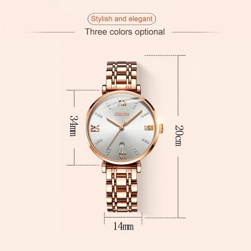 Stylish Waterproof Quartz Watch for Women - Ultra-thin Design - White Femina Worldwide