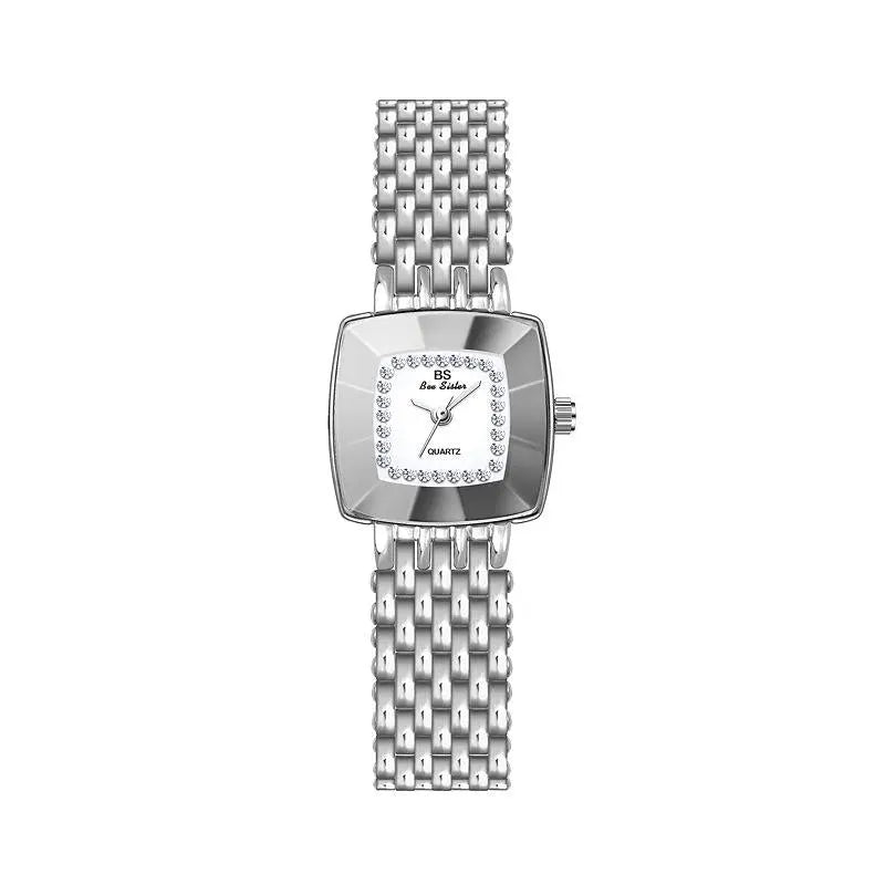 Stainless Steel Square Dial Women Watch with Simple Strap - Gold Femina Worldwide