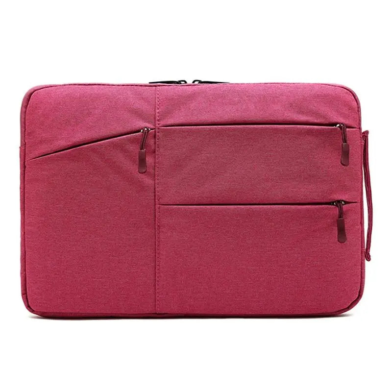 11.6 Inch Business Laptop Liner Bag - Polyester Zipper Closure - Light Grey Femina Worldwide