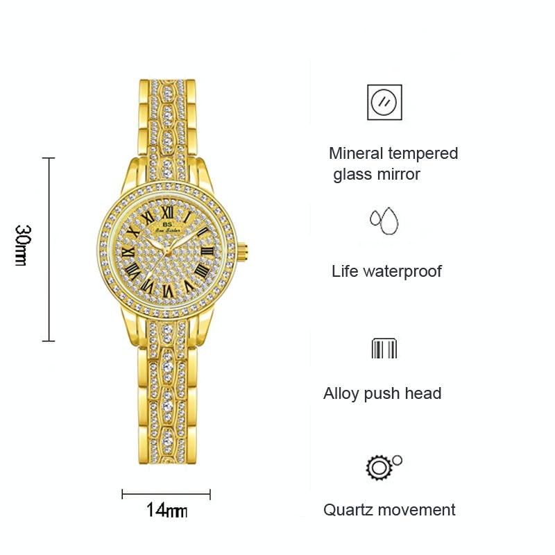 Diamond Chain Women Watch - Elegant and Stylish - Rose Gold