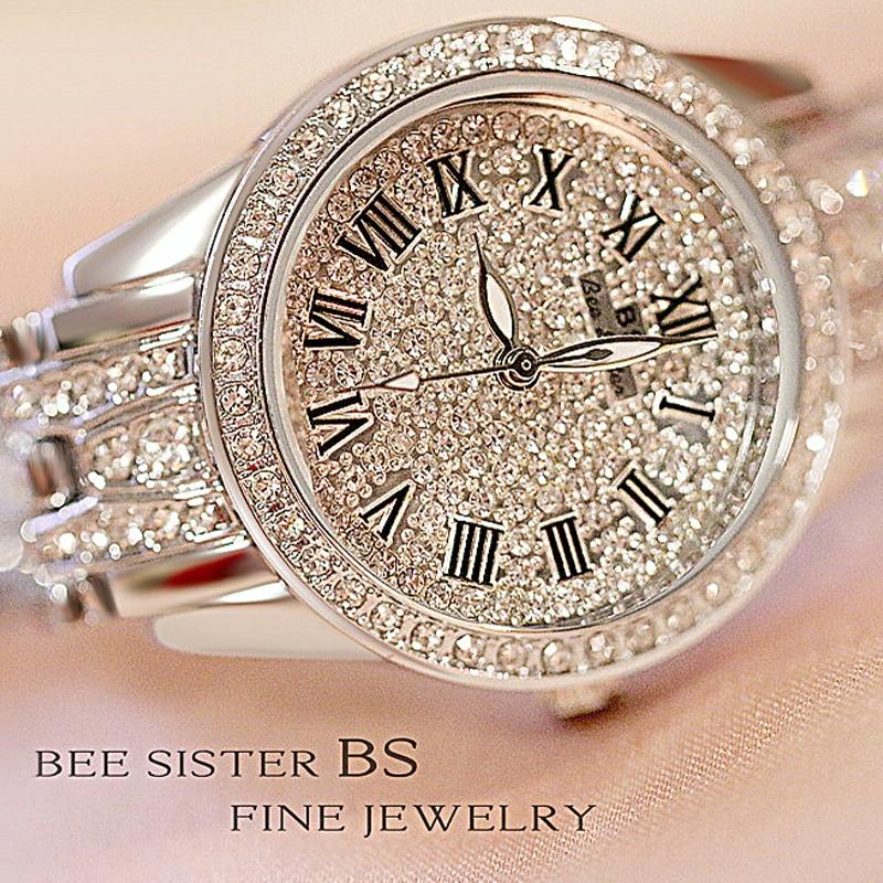 Diamond Chain Women Watch - Elegant and Stylish - Rose Gold