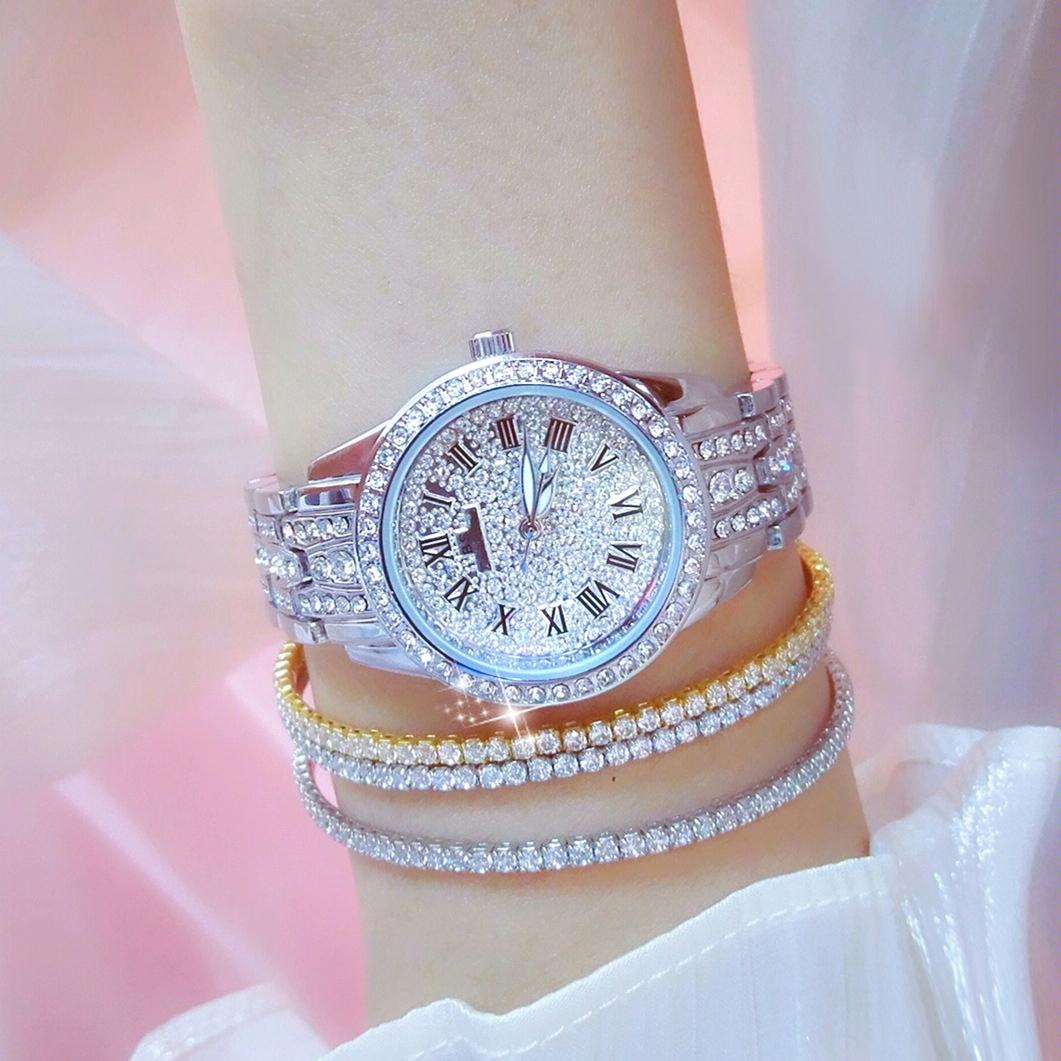 Diamond Chain Women Watch - Elegant and Stylish - Rose Gold