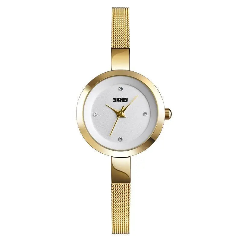 Lightweight Steel Band Women Quartz Watch - Business Casual - Silver Femina Worldwide