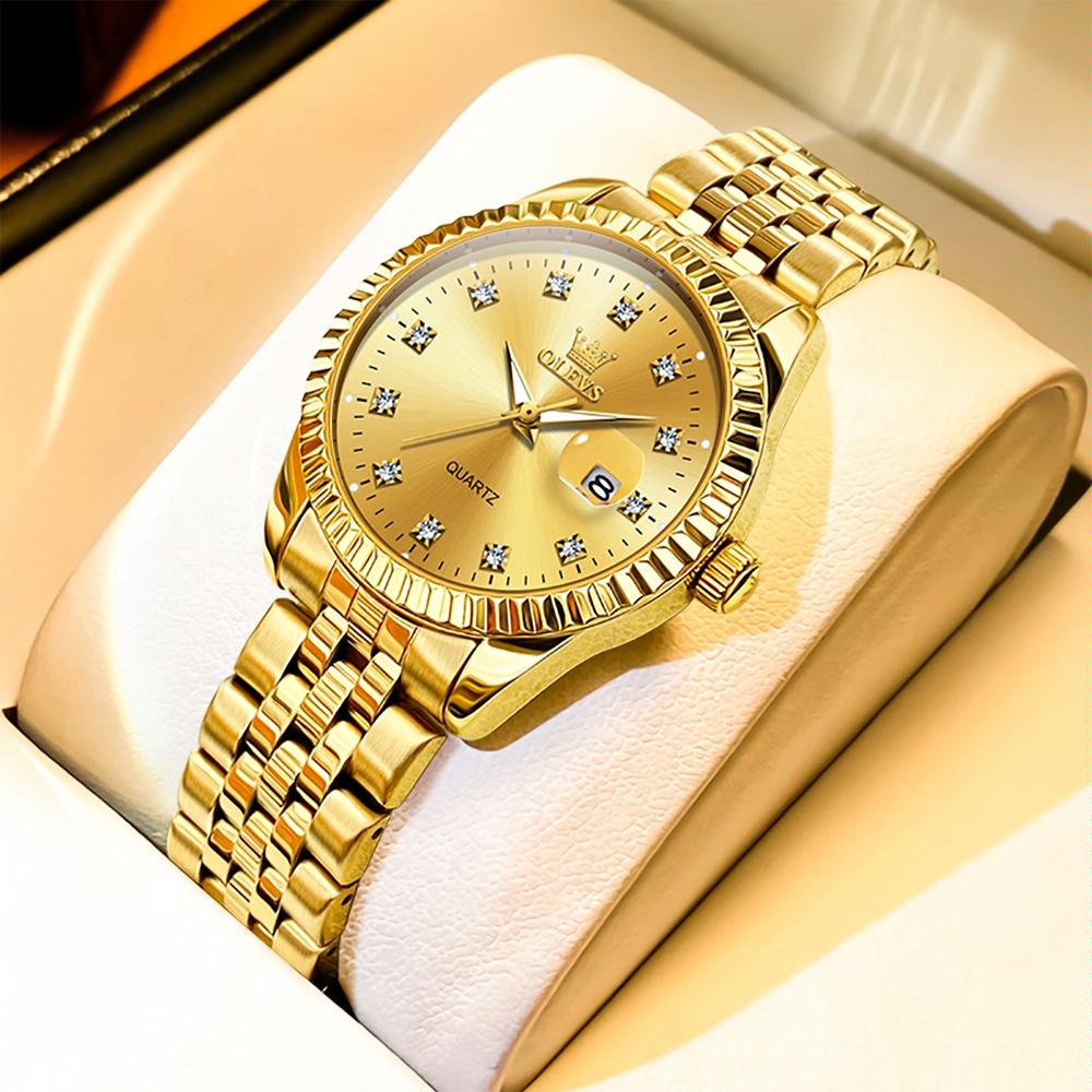 Women Luminous Diamond Quartz Watch - Waterproof - White