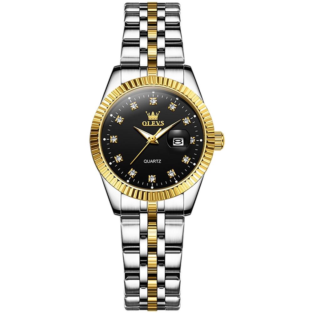 Women Luminous Diamond Quartz Watch - Waterproof - White