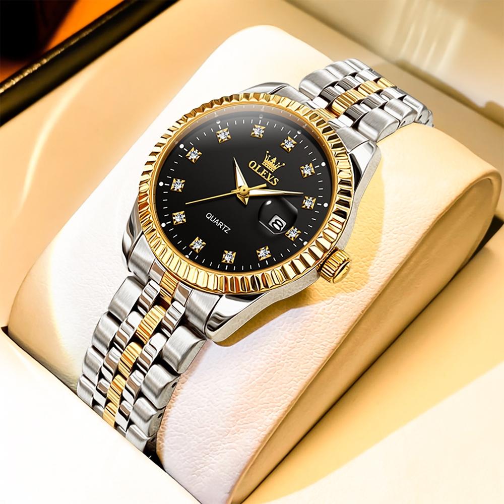 Women Luminous Diamond Quartz Watch - Waterproof - White