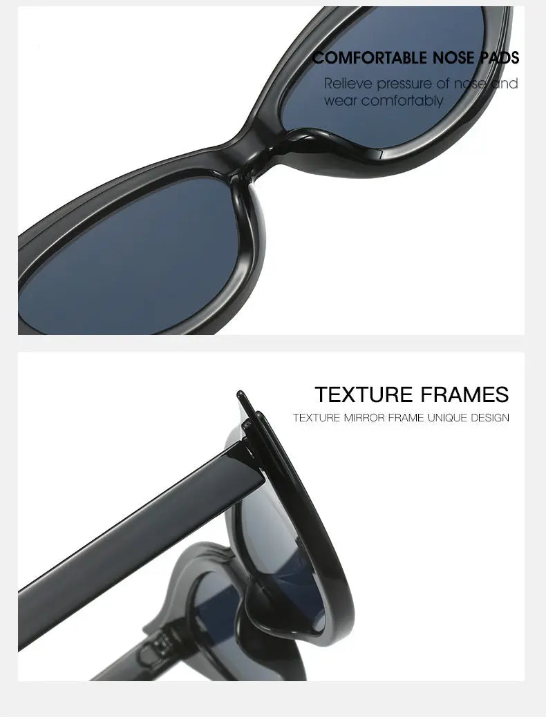 Retro Cat-Eye Sunglasses - Stylish Green Vintage Frames for Women Femina Worldwide