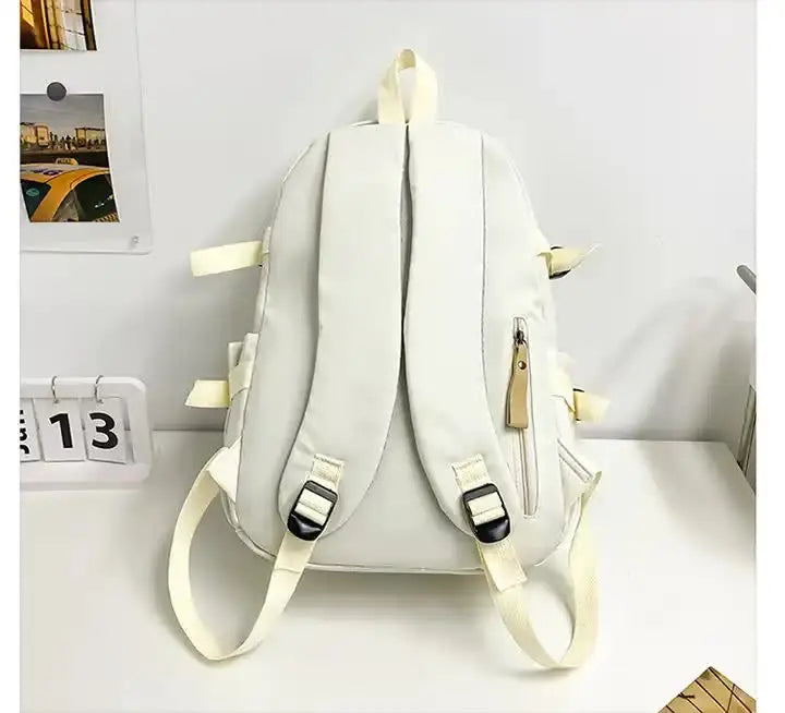 Red Stylish and Simple Backpack for High School and College Students – Trendy Women’s Casual Backpack for Travel and Daily Use Femina Worldwide
