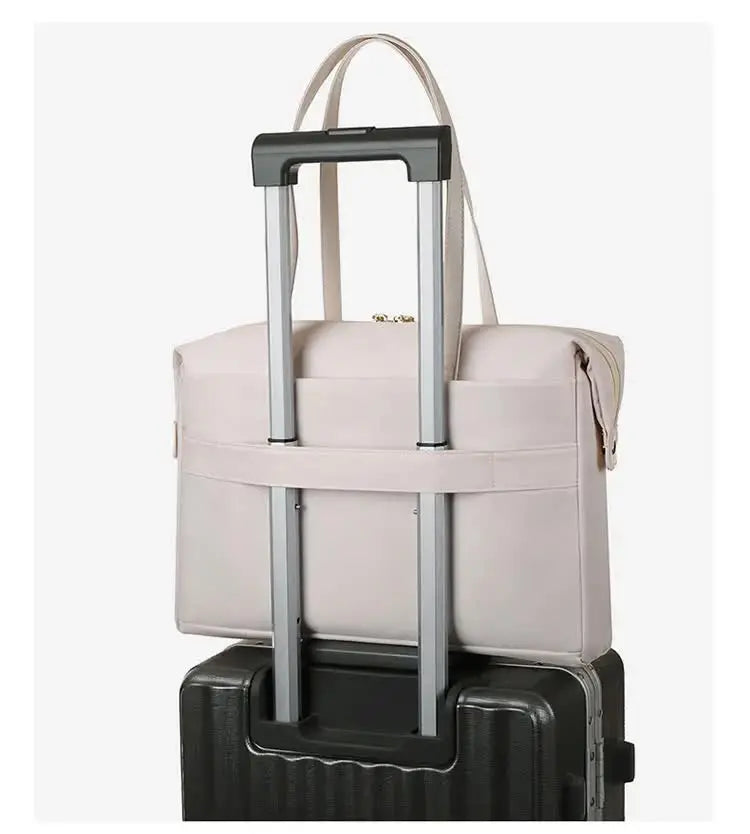 Grey Women’s Work Tote Bag – New Fashionable Laptop Bag, Large Capacity Business Briefcase, Commute & Office Tote Femina Worldwide
