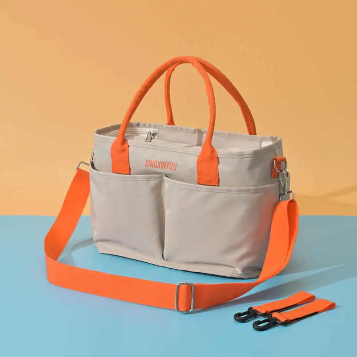 Blue Multi-Function Diaper Bag with Insulated Lining, Large Capacity Mommy Bag, Shoulder & Crossbody Baby Bag Femina Worldwide